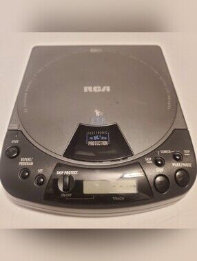 RCA RP-7906B Portable CD Player Gray Electronic Skip Protection Bass Boost CD